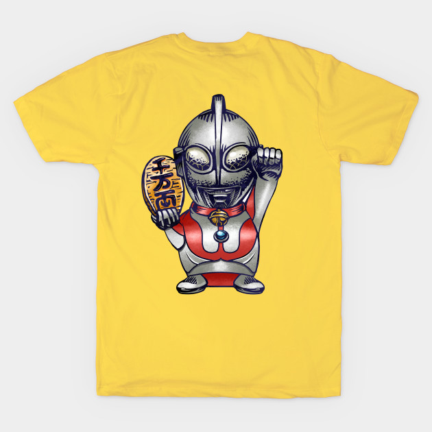 Tokusatsu styled Maneki-Neko Lucky Shirt by ChetArt